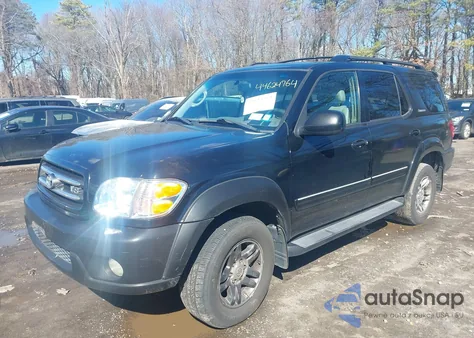 2003 Toyota Sequoia Limited V8 z USA, uszkodzony, nr VIN 5TDBT48A63S144383